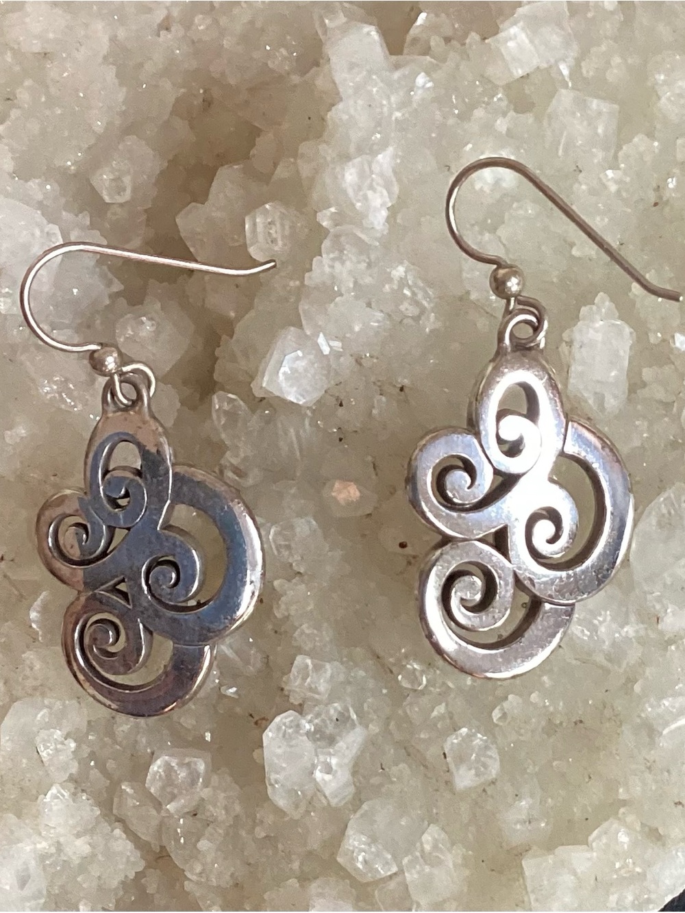 Brighton Silver Swirl Drop Earrings - Silver